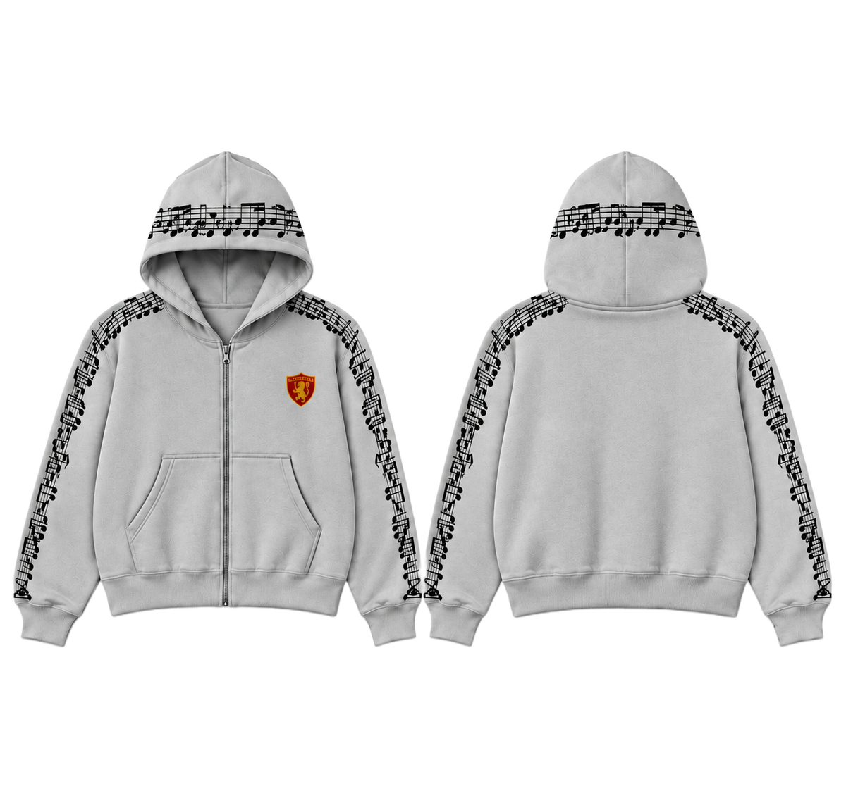 Music Note Zip Hoodie